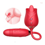 VIBRADOR DE ROSA LAMEDOR DE CLITORIS