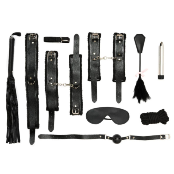 KIT BONDAGE LUXURY 9PZ CON BALA VIBRADORA