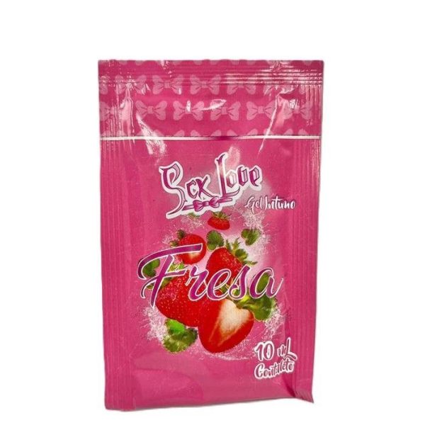 LUB SACHET COMESTIBLE SEX LOVE FRESA 10ML