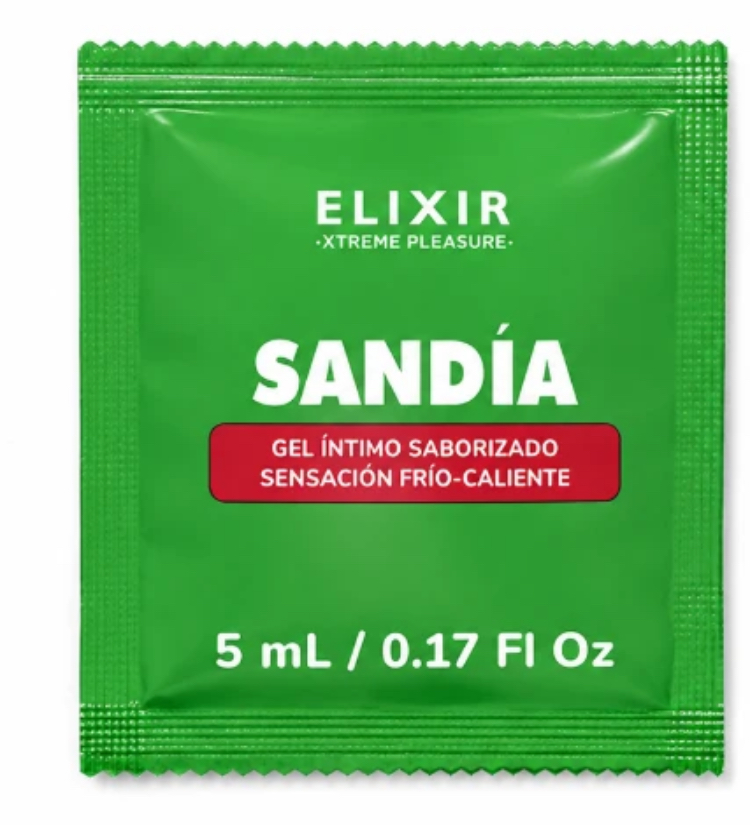IMG_3102 LUBRICANTE FRIO/CALIENTE SANDIA SACHET X 5 ML ELIXIR - Imagen 1