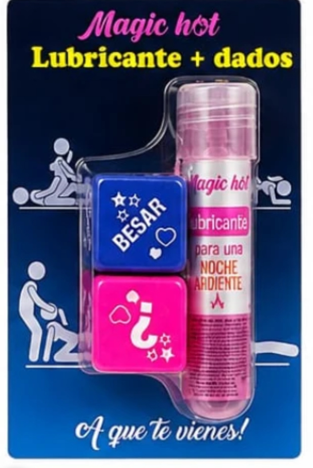 IMG_3115 LUBRICANTE MAGIC HOT + DADOS SURTIDO X 8 ML - Imagen 1